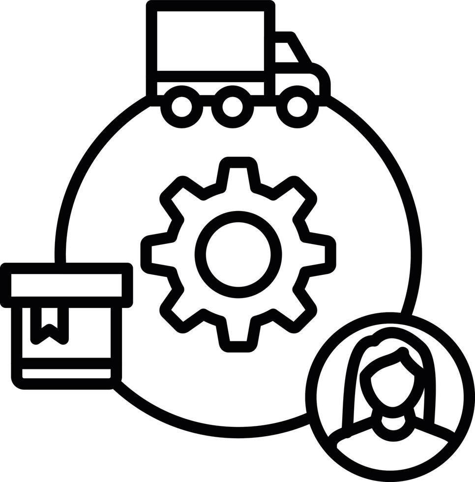 Effiziente Lieferketten Icon